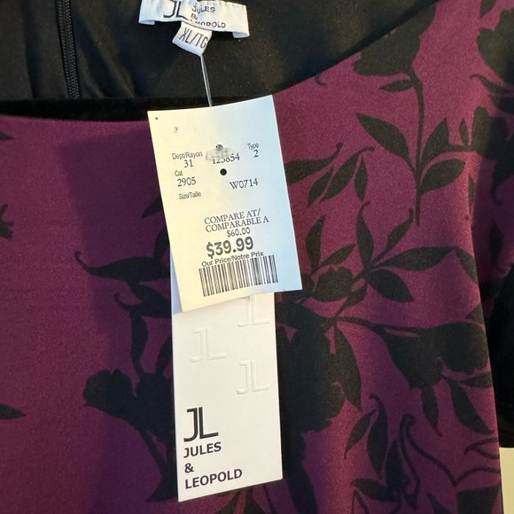 Purple and Black Knee Length Dress - Picture 10 of 10